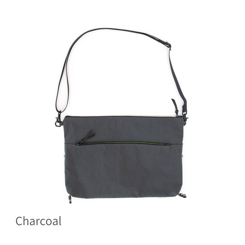 KONBU/コンブ　グレー ナイロン サコッシュ ショルダーバッグ CHOOSEBASE SHIBUYA 2WAYサコッシュ 「KONBU（コンブ