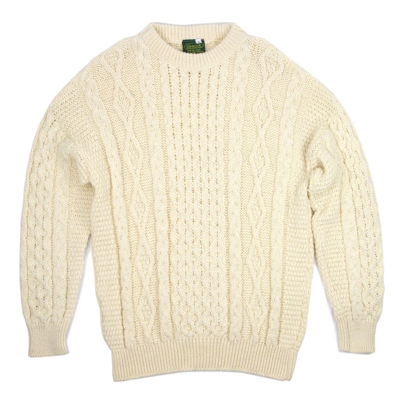 100％ British Wool Traditional Aran Jumper｜Glencroft（グレンクロフト）