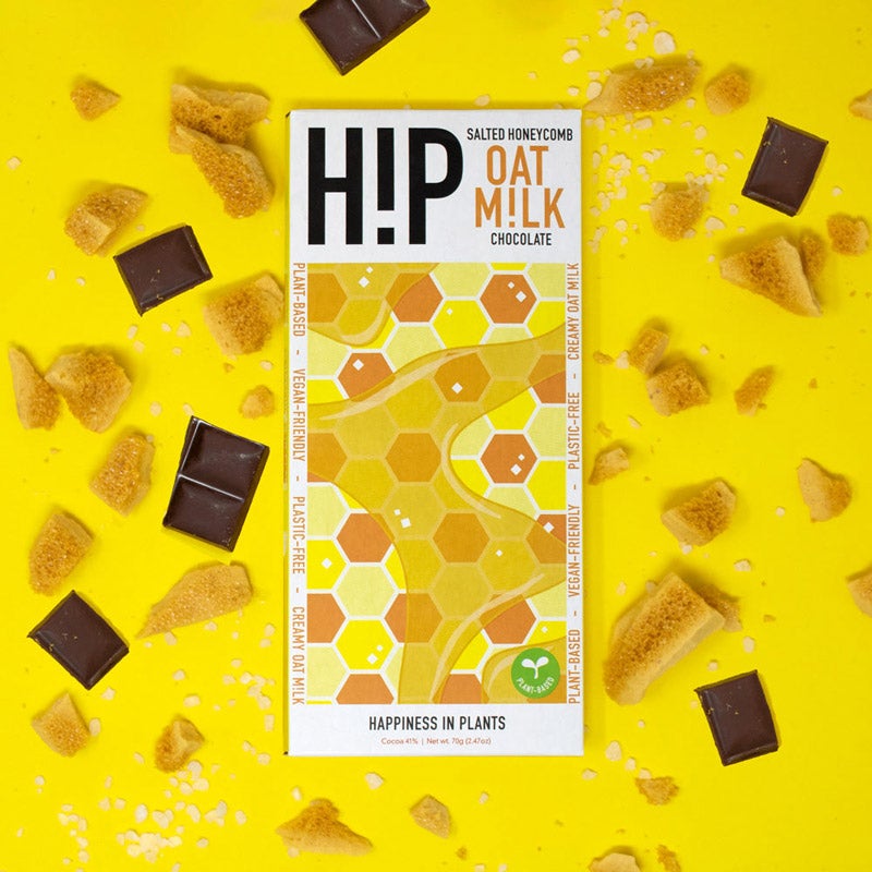 ソルティハニーコームヴィーガンミルクチョコレート70ｇ｜H!P CHOCOLATE（ヒップチョコレート）