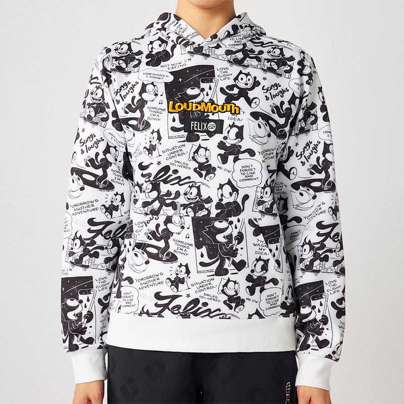 【LOUDMOUTH×FELIX】レディース/ライトダンボールニットフーディ 765260