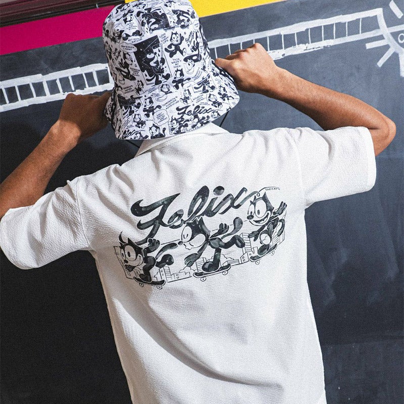 【新品未使用】LOUDMOUTH×FELIX メンズ ニットサッカー 開襟シャツ LOUDMOUTH(ラウドマウス) 【LOUDMOUTH×FELIX】メンズ/ニット