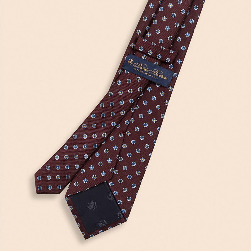 タグ付き未使用✨Brooks Brothers ネクタイ　ジャガード　ブルブラ 美品✨ブルックスブラザーズ ネクタイ ジャガード 光沢感 無地