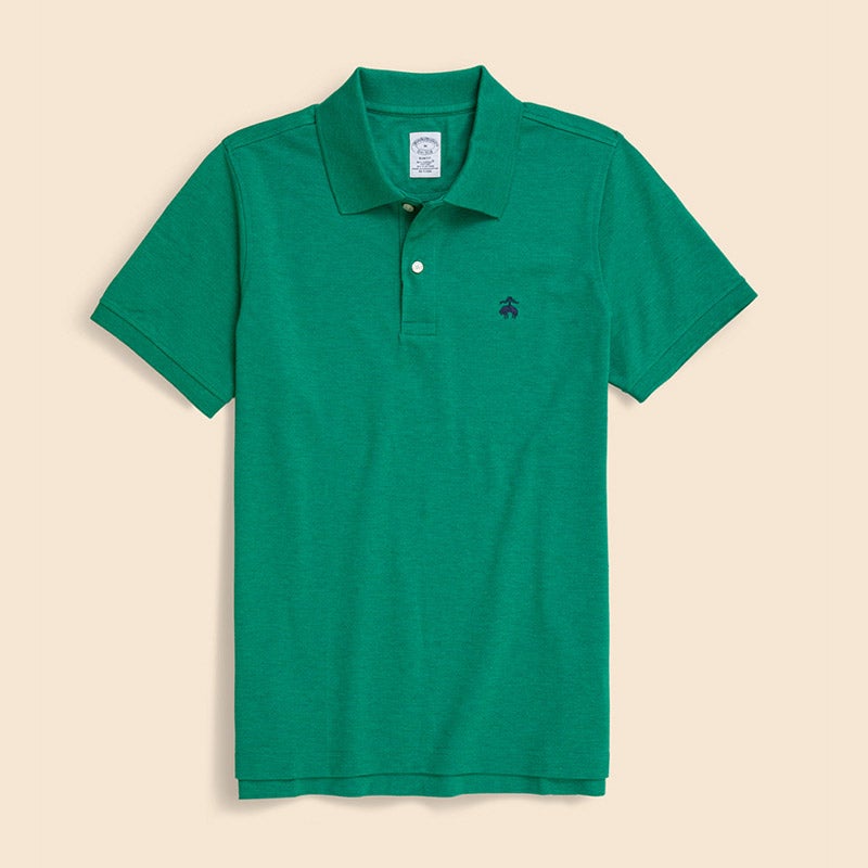 スーピマコットンストレッチ ピケ GFロゴ ポロシャツ Slim Fit