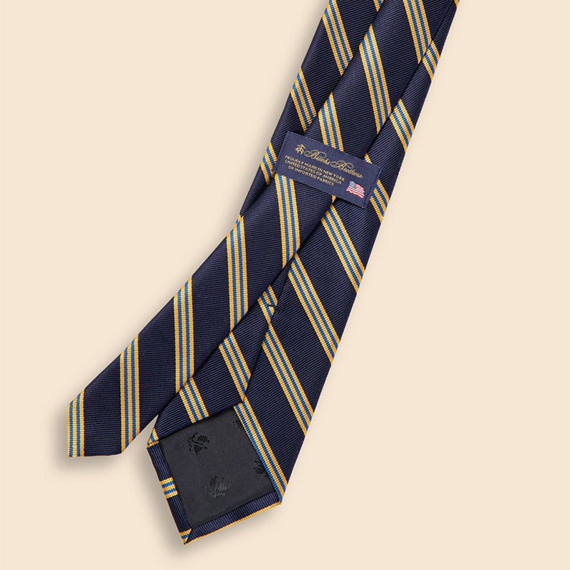 Brooks Brothers bb#1 バーガンディ ストライプ 米国製 C ミニBB#1ストライプ GFジャカード レップタイ（ネクタイ