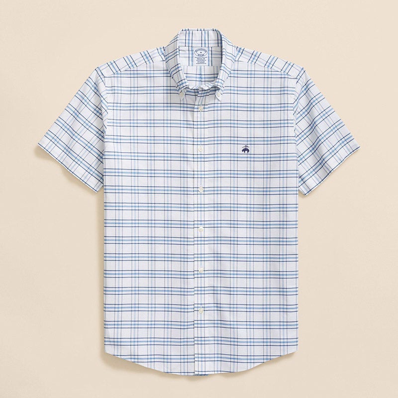 ノンアイロン ストレッチオックスフォード GFロゴ ショートスリーブ スポーツシャツ Regular Fit