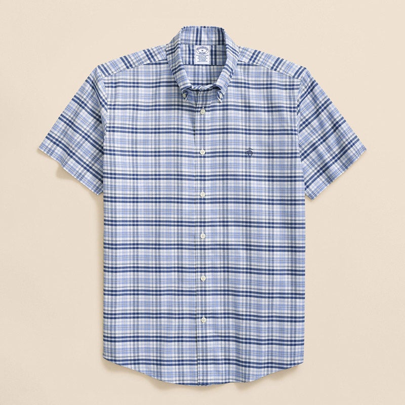 ノンアイロン ストレッチオックスフォード GFロゴ ショートスリーブ スポーツシャツ Regular Fit