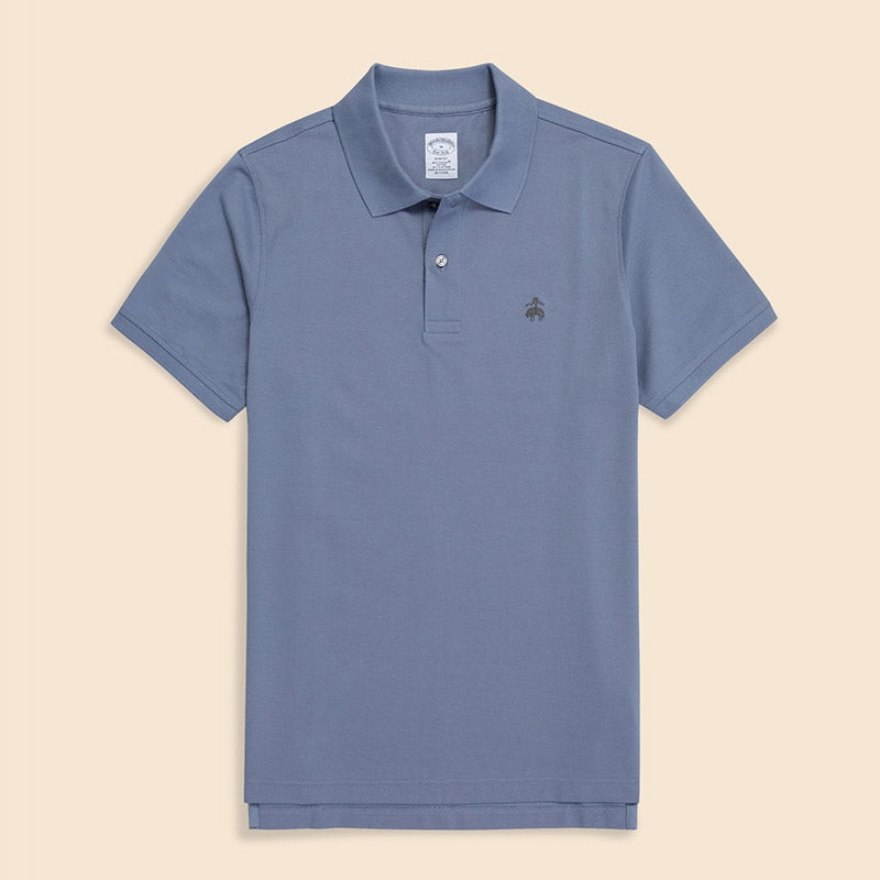 スーピマコットンストレッチ ピケ GFロゴ ポロシャツ Slim Fit