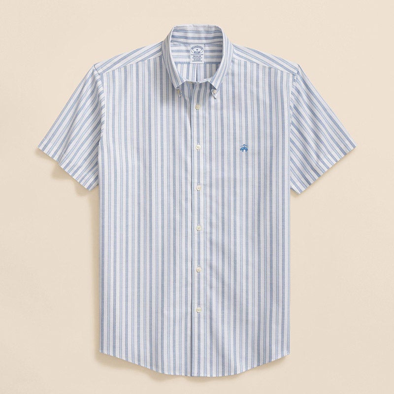 ノンアイロン ストレッチオックスフォード GFロゴ ショートスリーブ スポーツシャツ Regular Fit