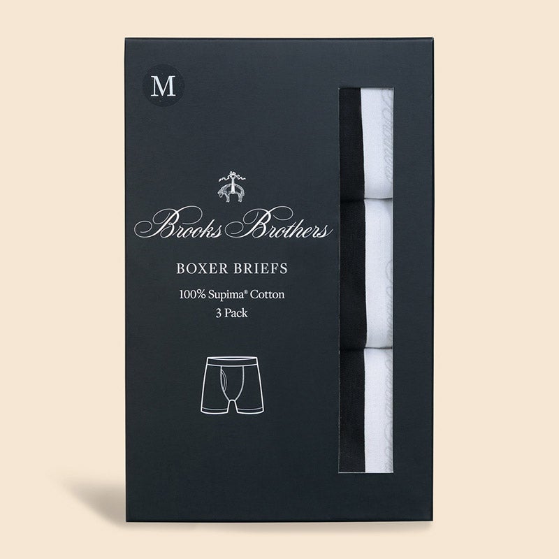 Brooks Brothers ボクサーブリーフ 3パック M Brooks Brothers(ブルックス ブラザーズ) スーピマコットン 3