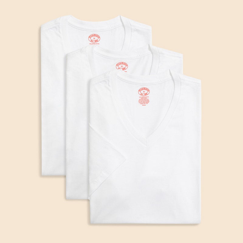 スーピマコットン GFロゴ 3パック VネックＴシャツ Traditional Fit