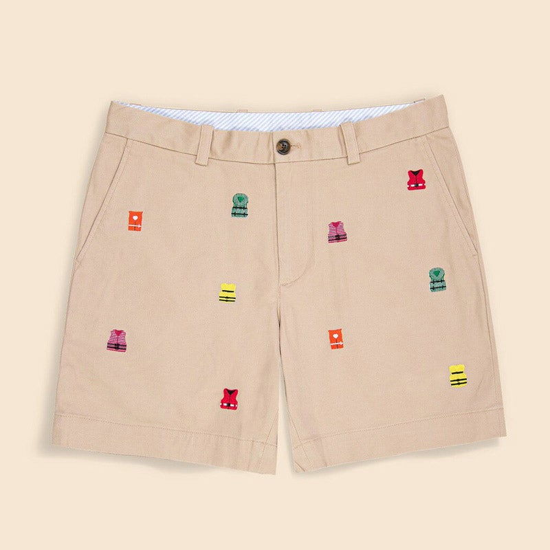 ストレッチコットン ライフジャケットエンブロイダリー 7inショーツ