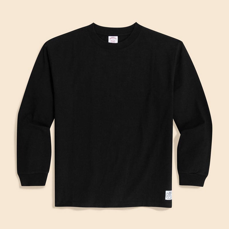 USAコットンジャージー ヘビーウェイト GFロゴラベル ロングスリーブ Tシャツ
