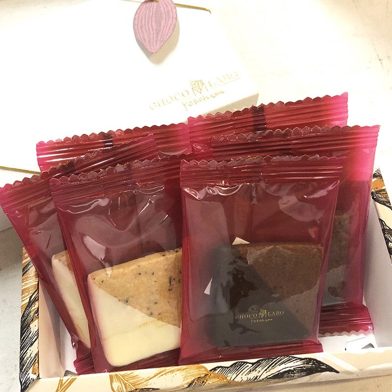 ショコラボ/紅茶とココアのチョコ掛けクッキーBOX