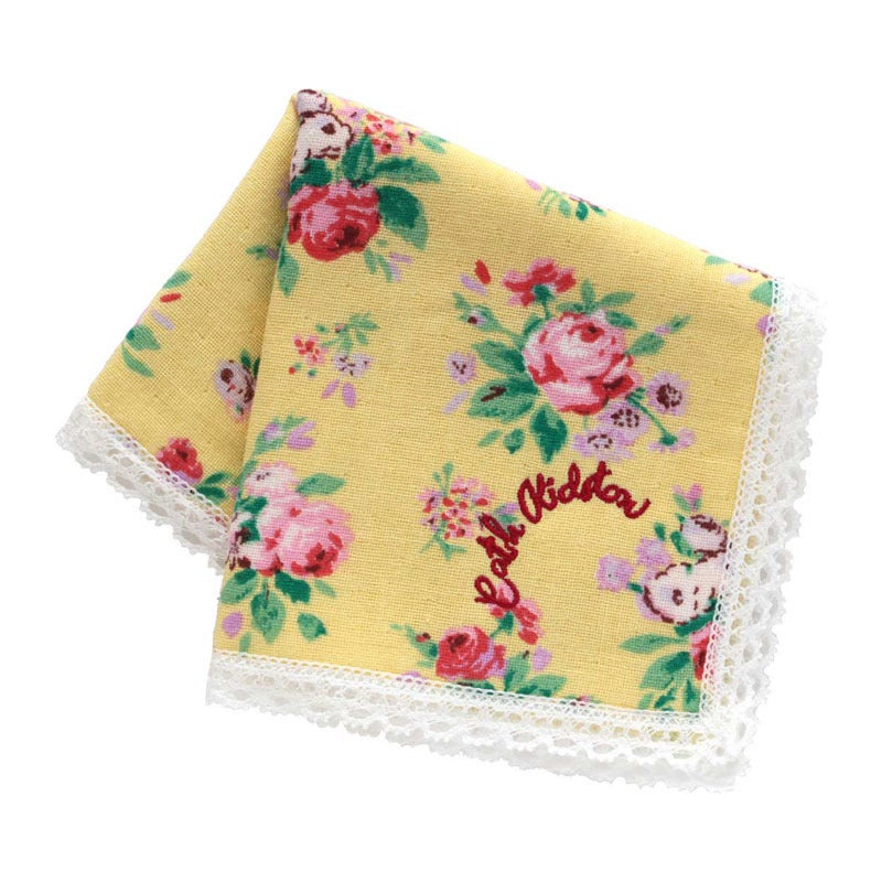 大判 表ガーゼ・裏タオルハンカチ（28cm）ICON FLORAL