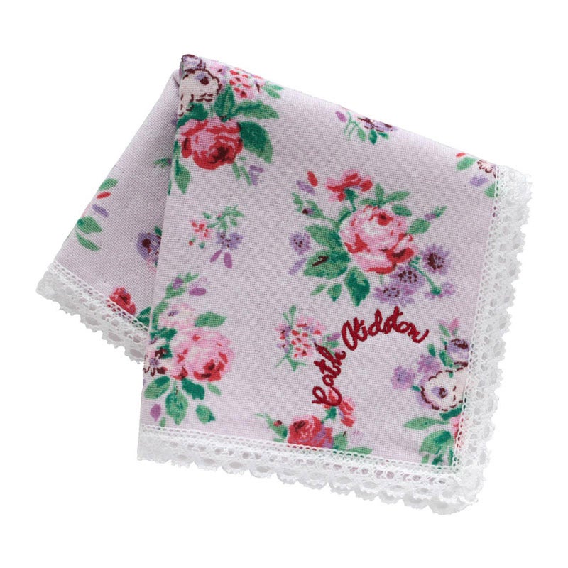 大判 表ガーゼ・裏タオルハンカチ（28cm）ICON FLORAL