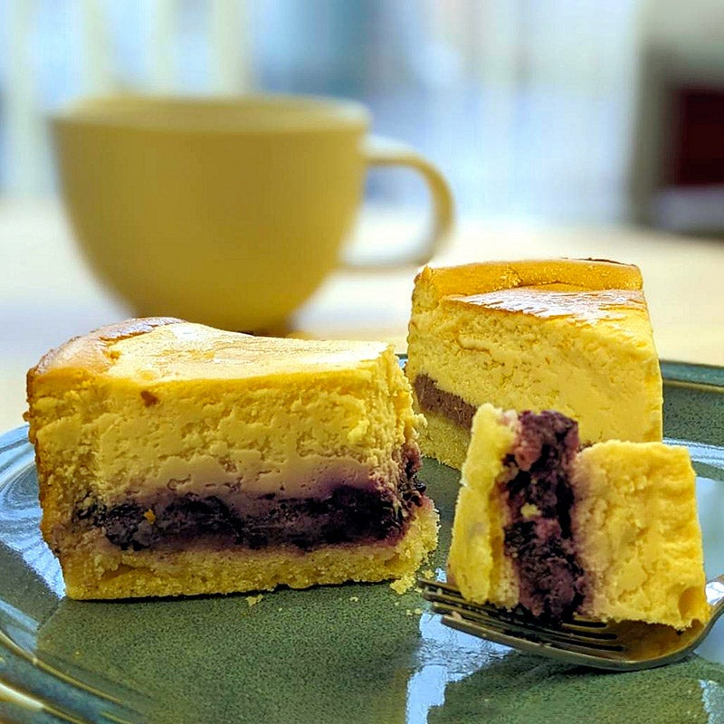 チーズケーキ（発酵あずき＆ブルーベリー）