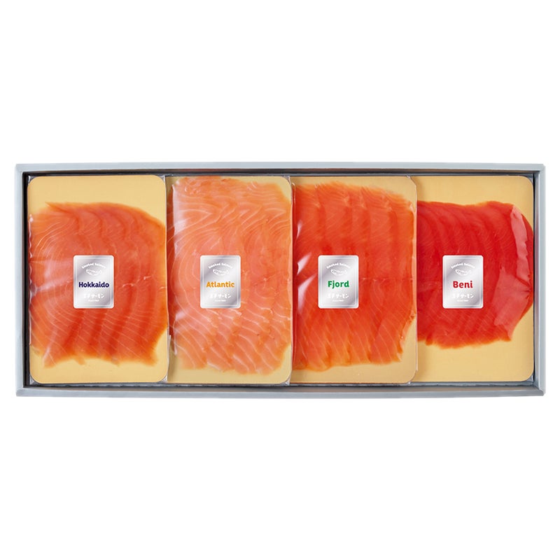 訳あってお買い得！30～80％OFF 王子サーモン（お中元） スモークサーモン4種食べ 王子サーモン アクセサリー