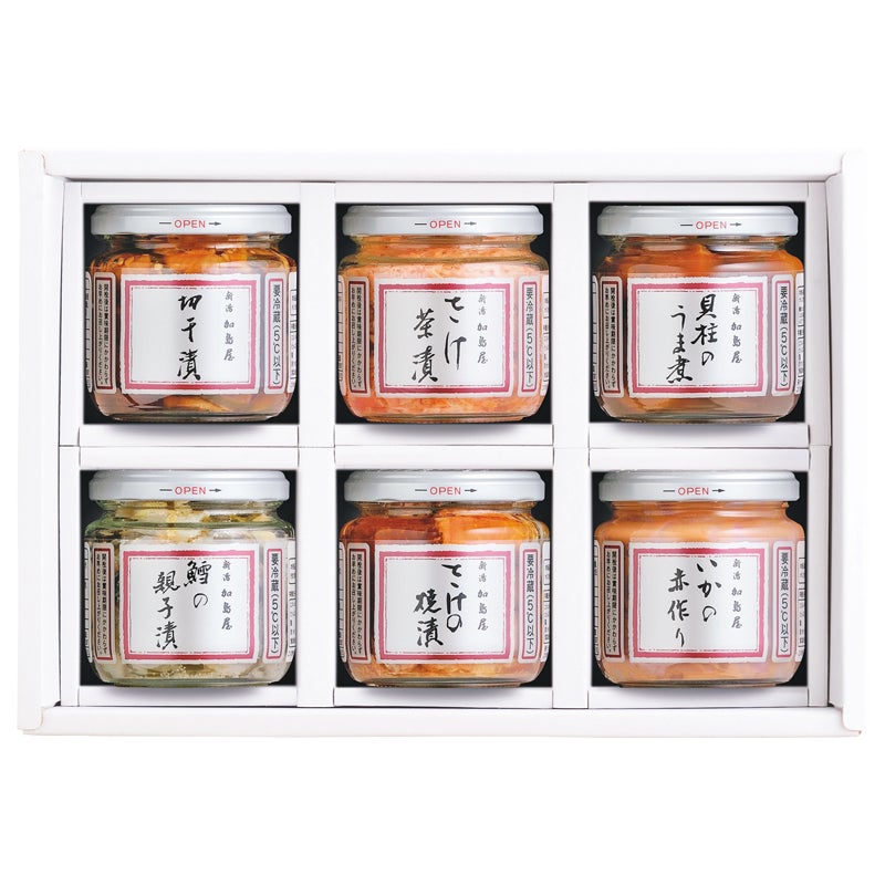 新潟 加島屋 瓶詰(中)6本セット