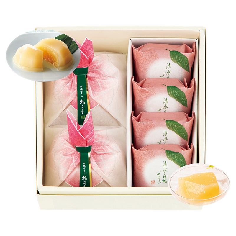 菓匠　清閑院　白桃ぜりぃ　桃清香詰合せ