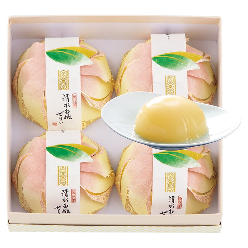 源　吉兆庵の清水白桃ぜりぃ