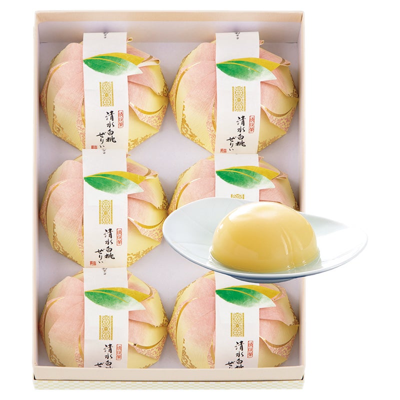 源　吉兆庵の清水白桃ぜりぃ