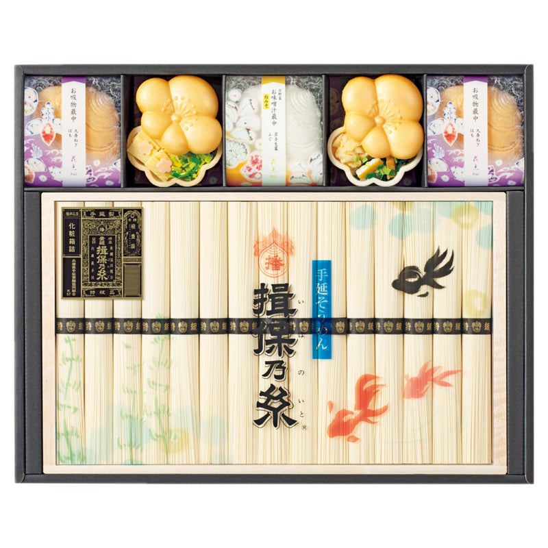 京都　辻が花　お吸物最中・揖保乃糸　特級品詰合せ
