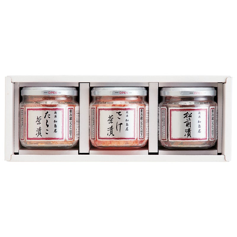 新潟 加島屋 瓶詰(中)3本セット
