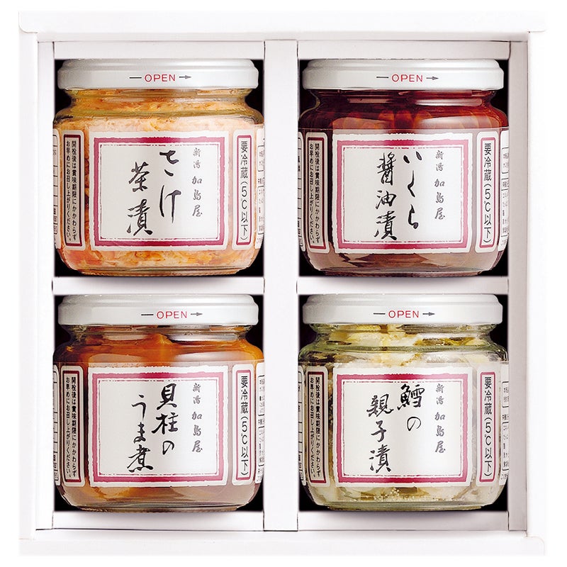 新潟　加島屋　瓶詰（中）４本セット