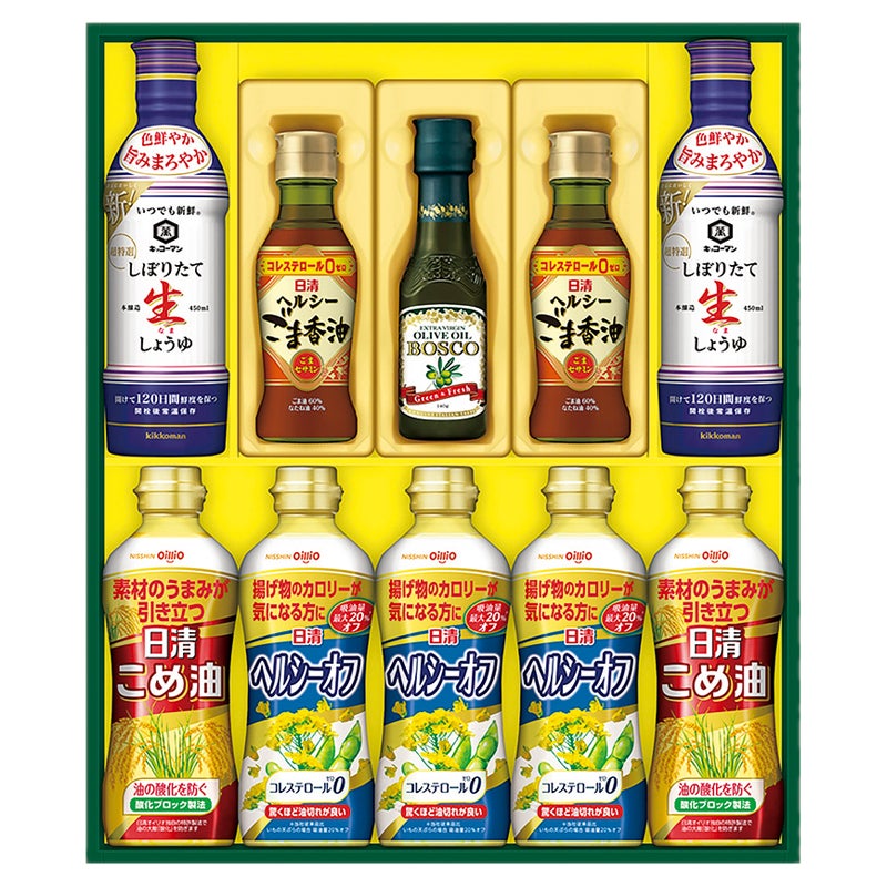 日清　バラエティオイル＆キッコーマン生しょうゆギフト