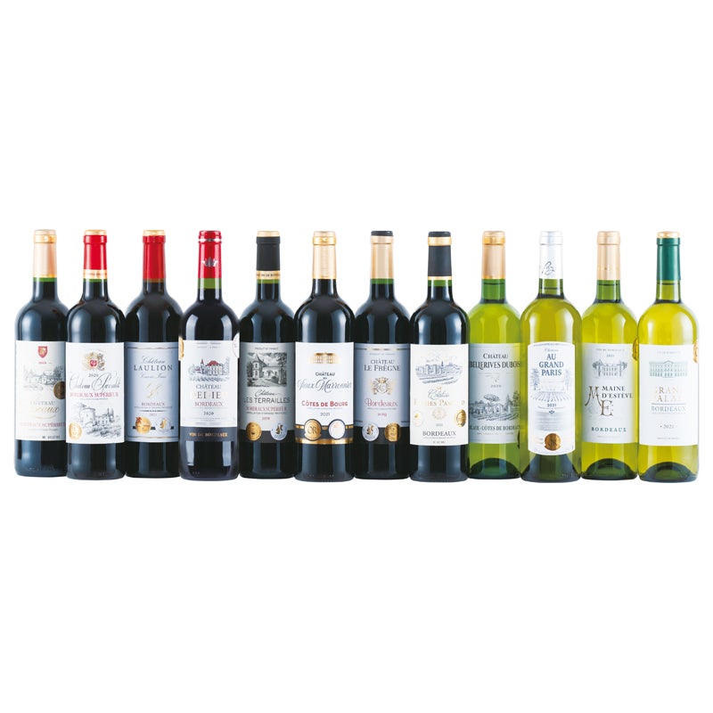 ボルドー金賞受賞紅白12本セット