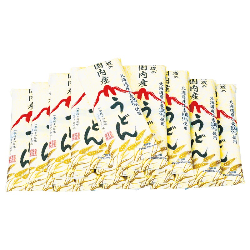 北海道産小麦100％使用 赤城の国内産うどん