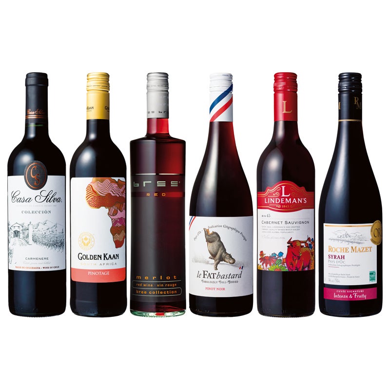 世界の赤ワイン飲み比べ６本セット