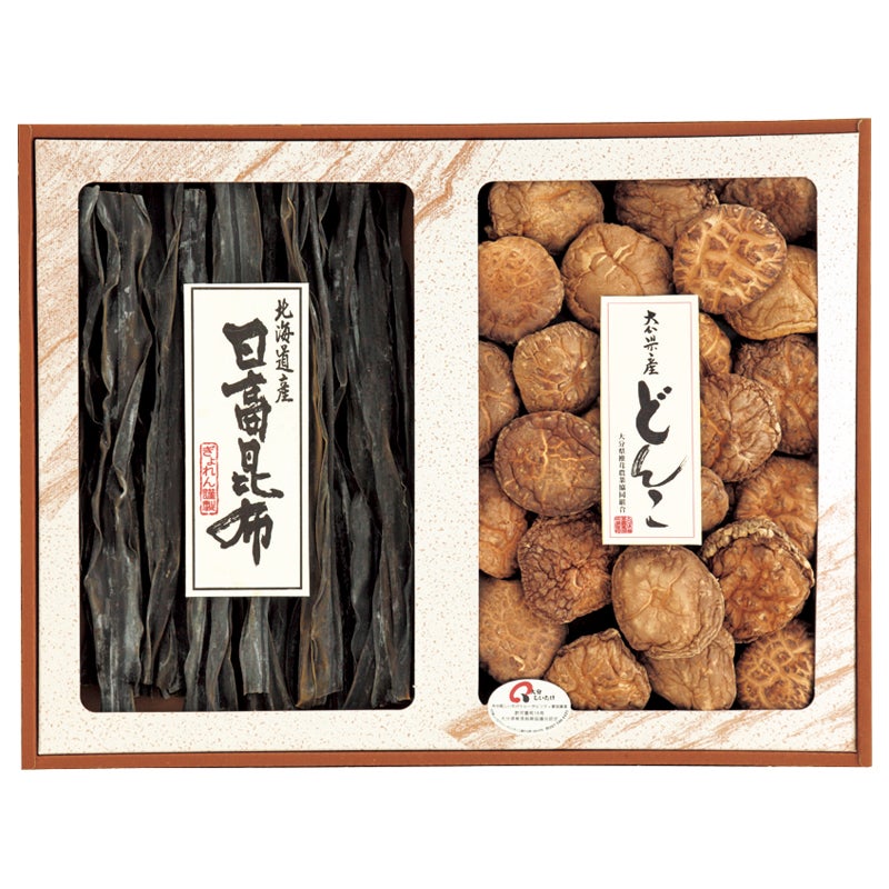大分産どんこ･北海道産日高昆布詰合せ