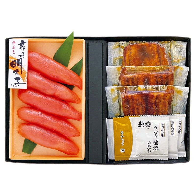 うなぎ蒲焼・辛子明太子詰合せ