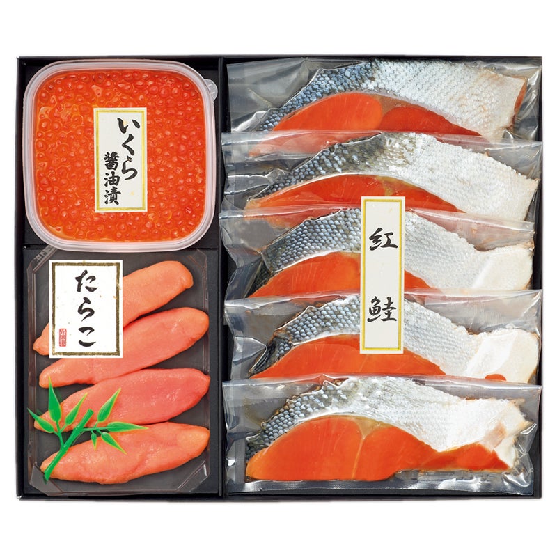紅鮭・いくら醤油漬・たらこ詰合せ