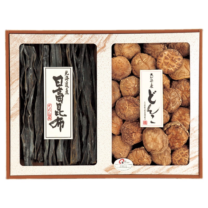 大分産どんこ・北海道産日高昆布詰合せ