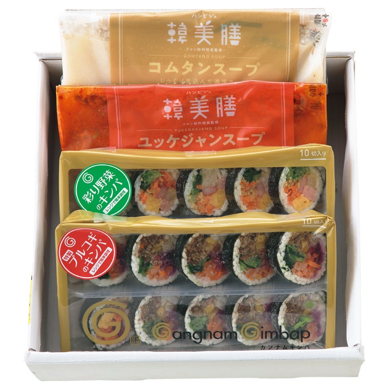 韓美膳・カンナムキンパ　韓流スープ・キンパ詰合せ