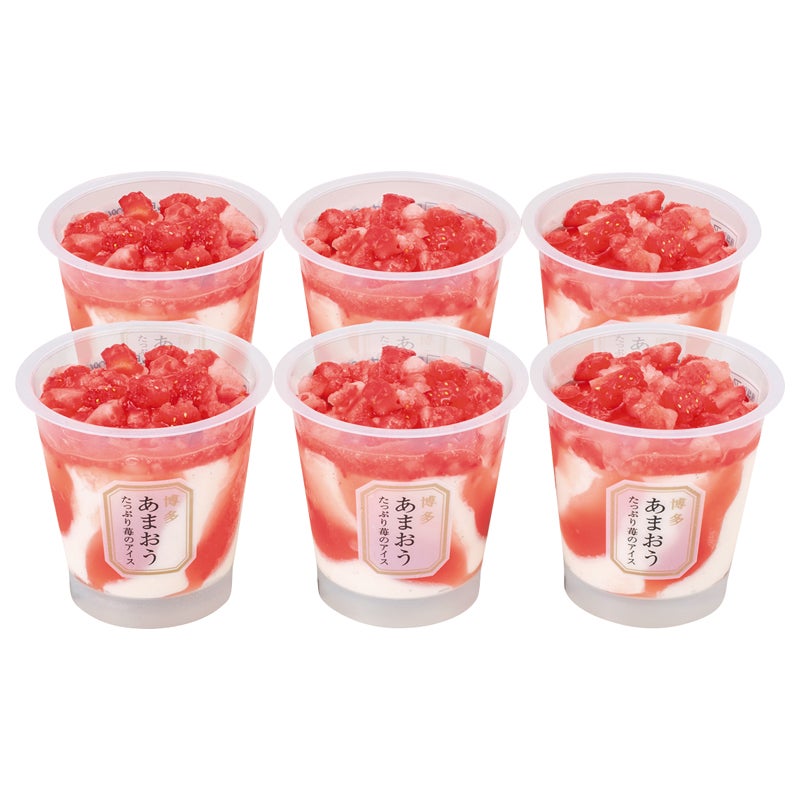 博多あまおう　たっぷり苺のアイス