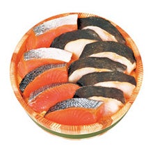 鮭と銀鱈粕漬