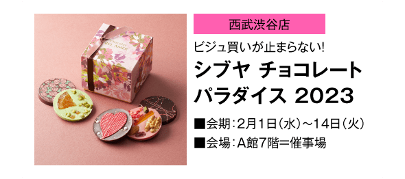 「西武渋谷店」ビジュ買いが止まらない!シブヤチョコレートパラダイス 2023