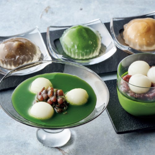 京都･東山茶寮 宇治抹茶冷やしぜんざいと抹茶スイーツセット