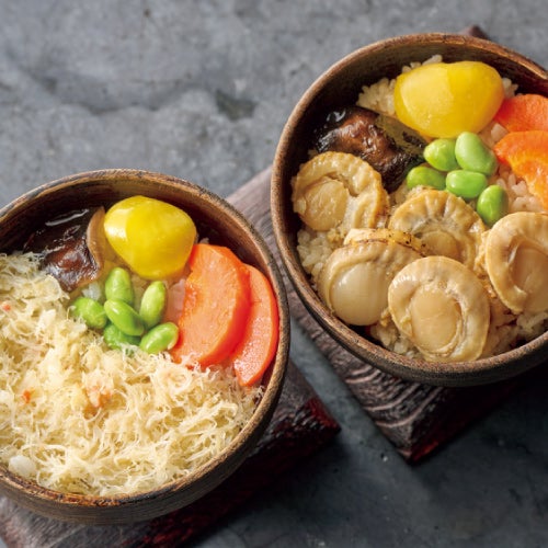 北海道 毛蟹と帆立のわっぱ飯

