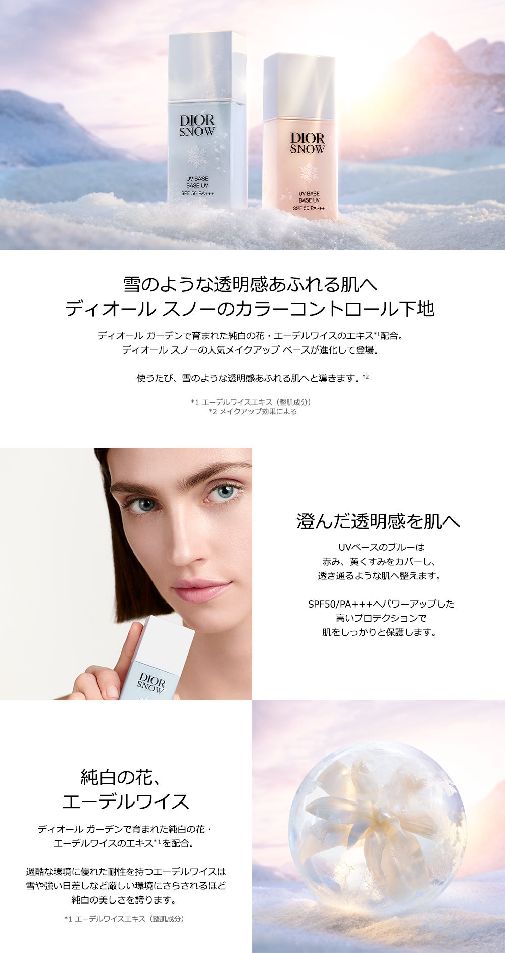 ディオール スノー UV ベース（SPF50/PA+++）